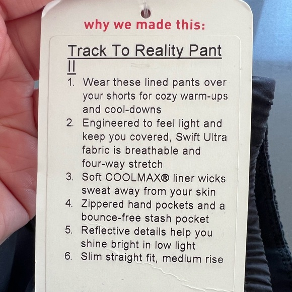 Lululemon | NWT Track to Reality Pant II - Picture 2 of 12